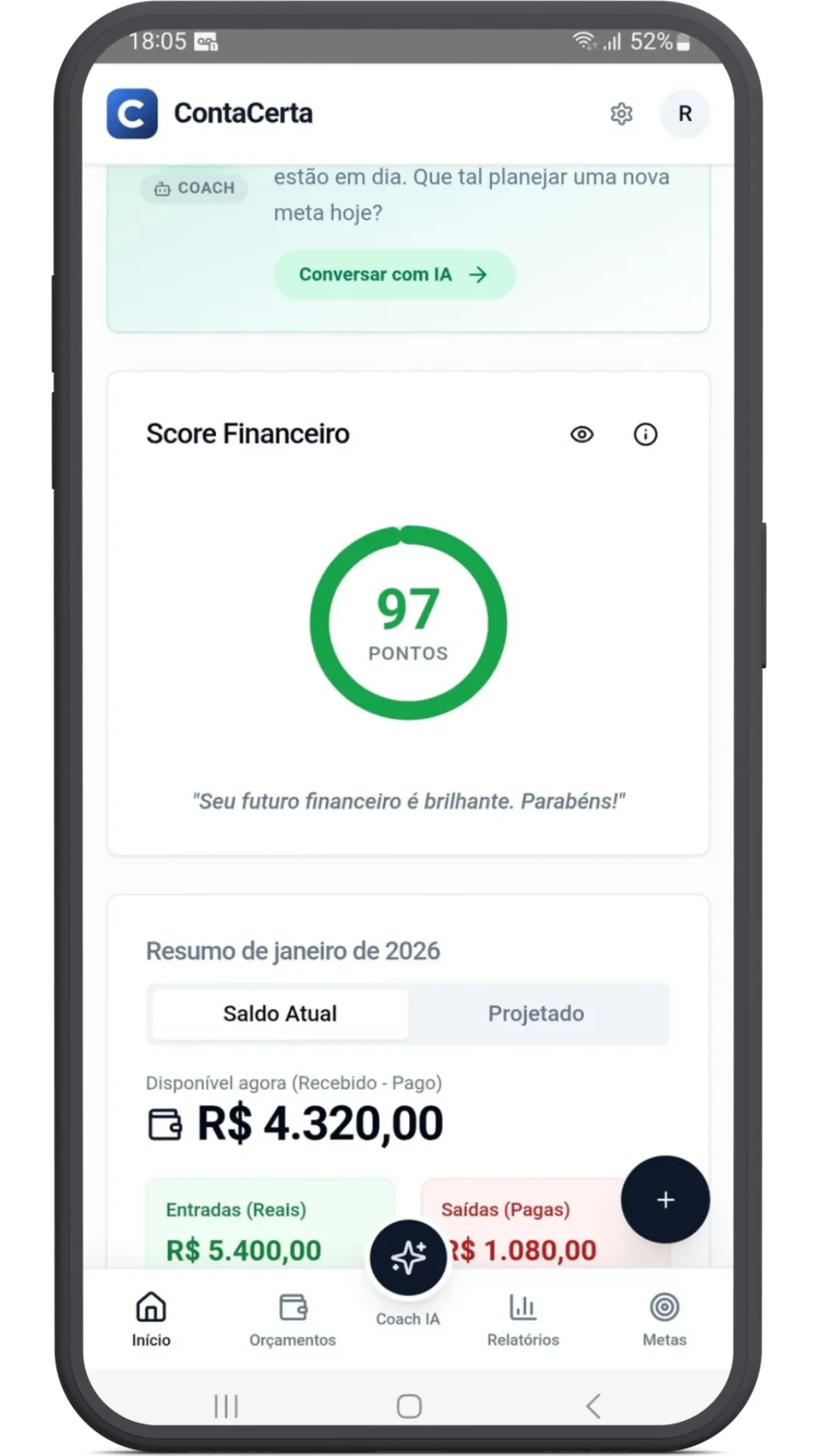 Score financeiro